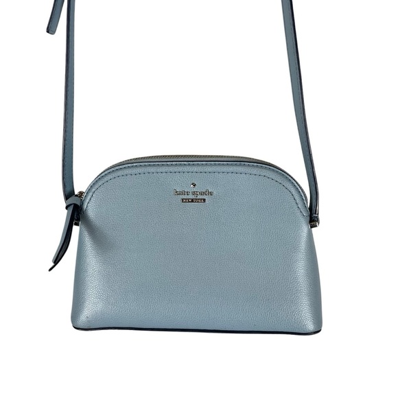 Kate Spade New York Small Crossbody Bag - Blue Leather - Adjustable Strap - Picture 4 of 11